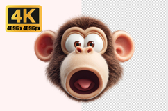 Shocked Monkey Transparent PNG Product Image 1