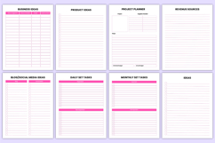 2026 Girl Boss Organizer Bundle Canva Template Product Image 6