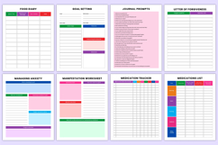 2026 Mental Health Workbook Canva Template Product Image 6