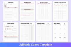 Editable Side Hustle Planner Canva Kdp Interior Product Image 6