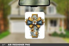 Easter Cross, Leather Religious Cross, Air Freshener PNG Product Image 1