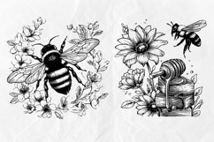 Honeycomb Bee SVG Bundle for Laser Product Image 6