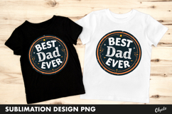 Father Day Retro Round Sublimation PNG Product Image 1