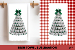 Christmas Dish Towel PNG. Jeweled Christmas Tree PNG Product Image 1