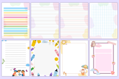 Mega Kids Writing Notebook Paper Bundle Canva Templates Product Image 6
