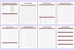 2026 Mind &amp; Body Yoga Journal Canva Templates Product Image 6