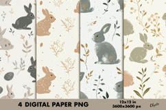 Easter Digital Paper PNG, Easter Scrapbook Paper PNG Product Image 1