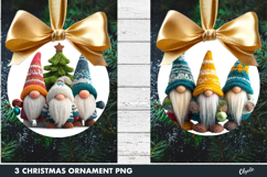 Cute Gnome Ornament Sublimation PNG Product Image 1