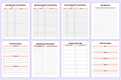 Printable Self-Care Journal Bundle Canva Template Product Image 6