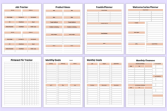 2026 Online Business Workbook Canva Template Product Image 6