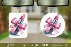 Pink Lipstick Air Freshener PNG. Valentine Air Fresh PNG Product Image 1