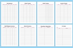 Editable 2024 Shopify Store Planner Canva Interior Product Image 6