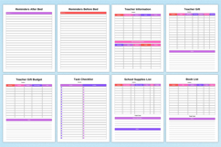 2026 Back To School Planner Canva Template Product Image 6