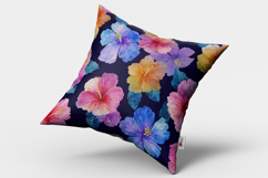 Watercolor Hibiscus Flower Seamless Pattern Product Image 6