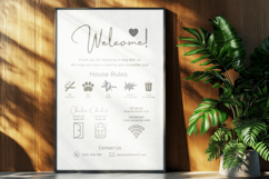 Vacation Rental Welcome Sign Template Canva Editable Design Product Image 6