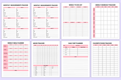 2026 Weight Loss Journal Canva Template Product Image 5