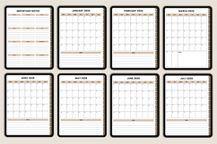 2026 Digital Vision Board Workbook Canva Template Product Image 6