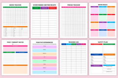 2026 Mental Wellness &amp; Self-Care Journal Canva Templates Product Image 6