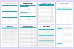 2026 Nursing Student Organizer Canva Templates Product Image 7