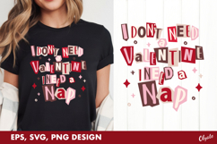 Funny Quote Valentine's Day, Valentine Tshirt SVG, PNG, EPS Product Image 1