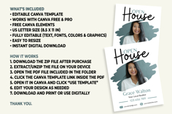 Open House Sign Template, Editable Canva Property Signage Product Image 6