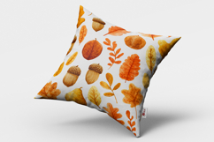 Watercolor Fall Elements Seamless Pattern and Digital Paper Product Image 6