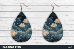 Christmas Earring Fairy PNG, Teardrop Earring Product Image 1
