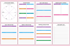 2026 Self Care Growth Journal Canva Template Product Image 6