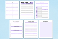 2026 Depression Therapy Journal Canva templates Product Image 6