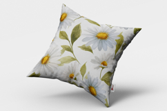 Watercolor Daisy Flower Seamless Pattern and Digital Paper Product Image 6