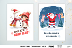 Christmas Celebration, Printing Card PNG Product Image 1