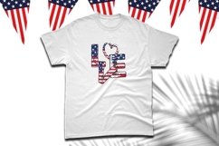Patriotic Love Sublimation PNG Product Image 1