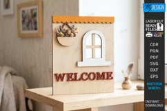 Miniature Welcome Sign Plaque Laser Cut Bundle | 3D Layered Product Image 9