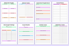 2026 Anxiety Relief &amp; Wellness Journal Canva Templates Product Image 6