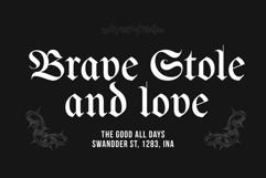 Bulldach Lettra | Blackletter Gothic Product Image 6
