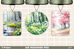 Spring Landscape, Spring Forest Air Freshener Car PNG Product Image 1