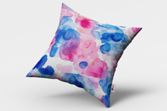 Blue and Pink Watercolor Seamless Pattern and Digital Paper Product Image 5