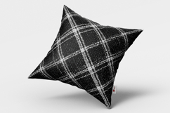 Black and White Tweed Plaid Seamless Pattern Product Image 6