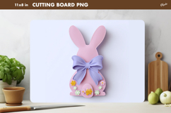 Easter Kitchen Cutting Board PNG, Easter Bunny PNG Product Image 1