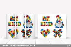 Awareness Autism 20 OZ Tumbler Wrap PNG Product Image 1