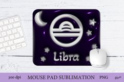 Zodiac Mouse Pad PNG. 3D Puff Mouse Pad PNG. Libra PNG Product Image 1