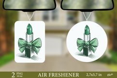 Green Lipstick with Bow PNG. Air Freshener PNG Product Image 1