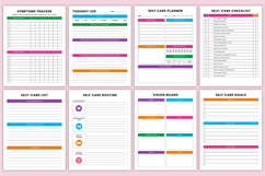 2026 Mental Wellness &amp; Self-Care Journal Canva Templates Product Image 7