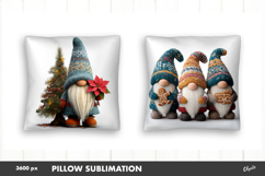 Christmas Crochet Gnome PNG. Pillow Christmas PNG Product Image 1
