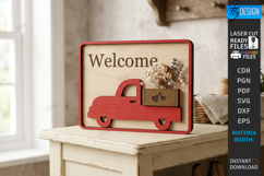 Miniature Welcome Sign Plaque Laser Cut Bundle | 3D Layered Product Image 10