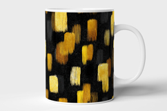 Black and Gold Brush Strokes Seamless Pattern Product Image 7