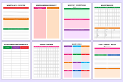 2026 Mental Health Workbook Canva Template Product Image 7