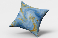 Sky Blue and Gold Glitter Marble Seamless Pattern Product Image 7