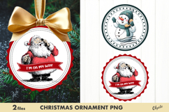 Christmas Stamp Ornament Sublimation PNG Product Image 1