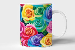 Colorful Roses Seamless Pattern and Digital Paper Background Product Image 7